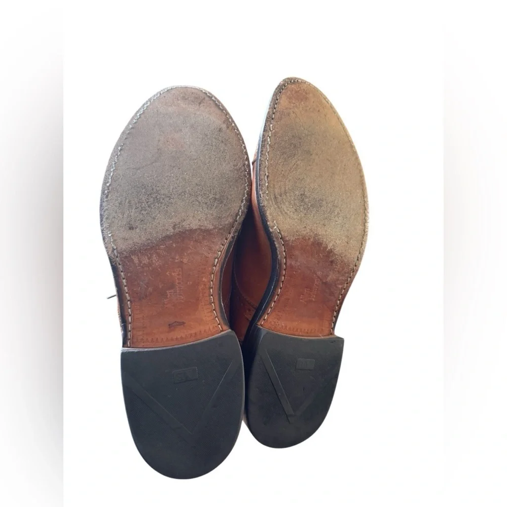 Allen Edmonds Sanford Men's Dress Shoes Brown Leather Size 9.5 D